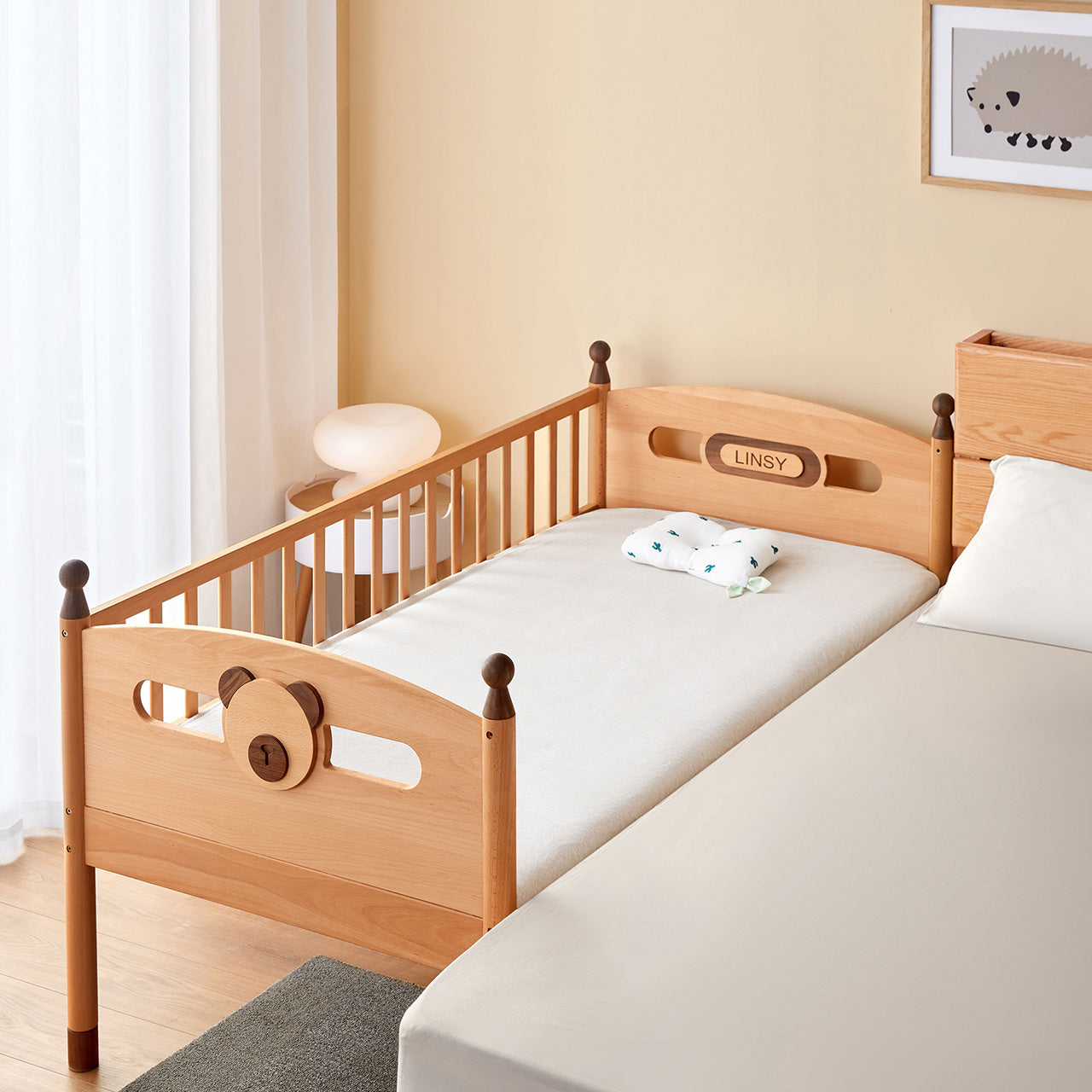 Dear Bear Mobile Oak Sleeping Cot-1