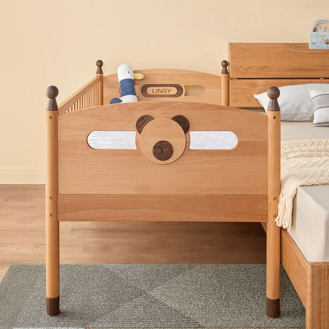 Dear Bear Mobile Oak Sleeping Cot-2