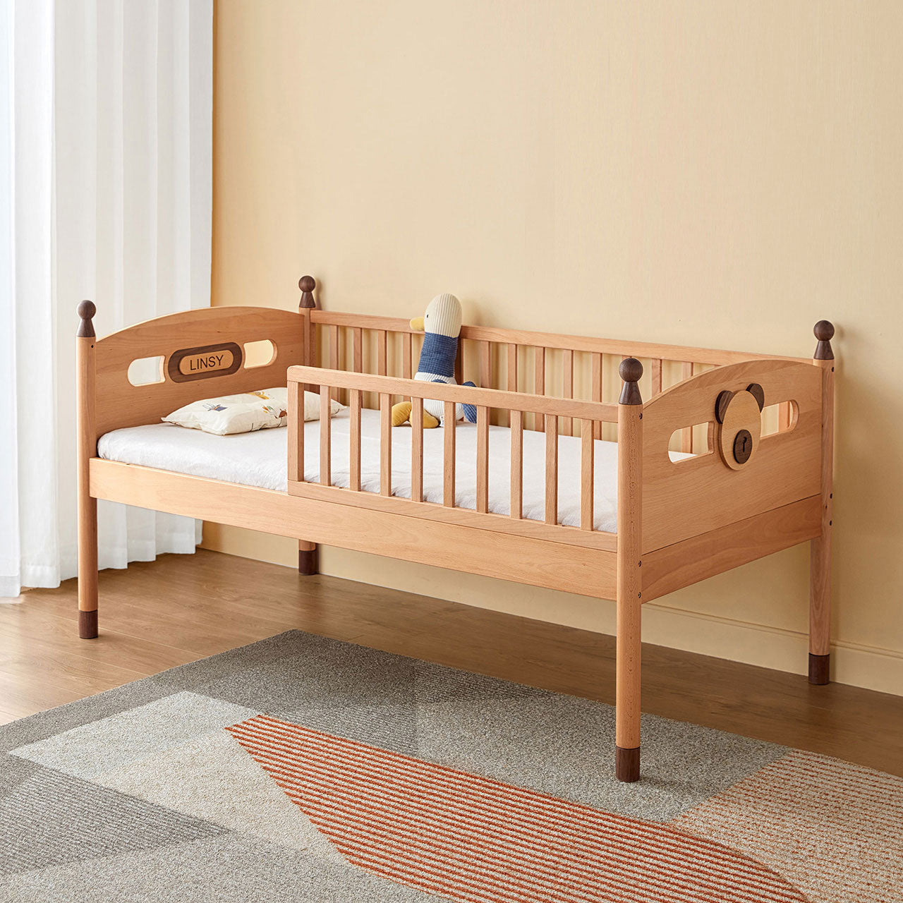 Dear Bear Mobile Oak Sleeping Cot-4