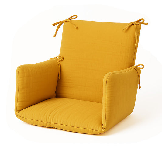 coussin de chaise haute en coton bio honey miel